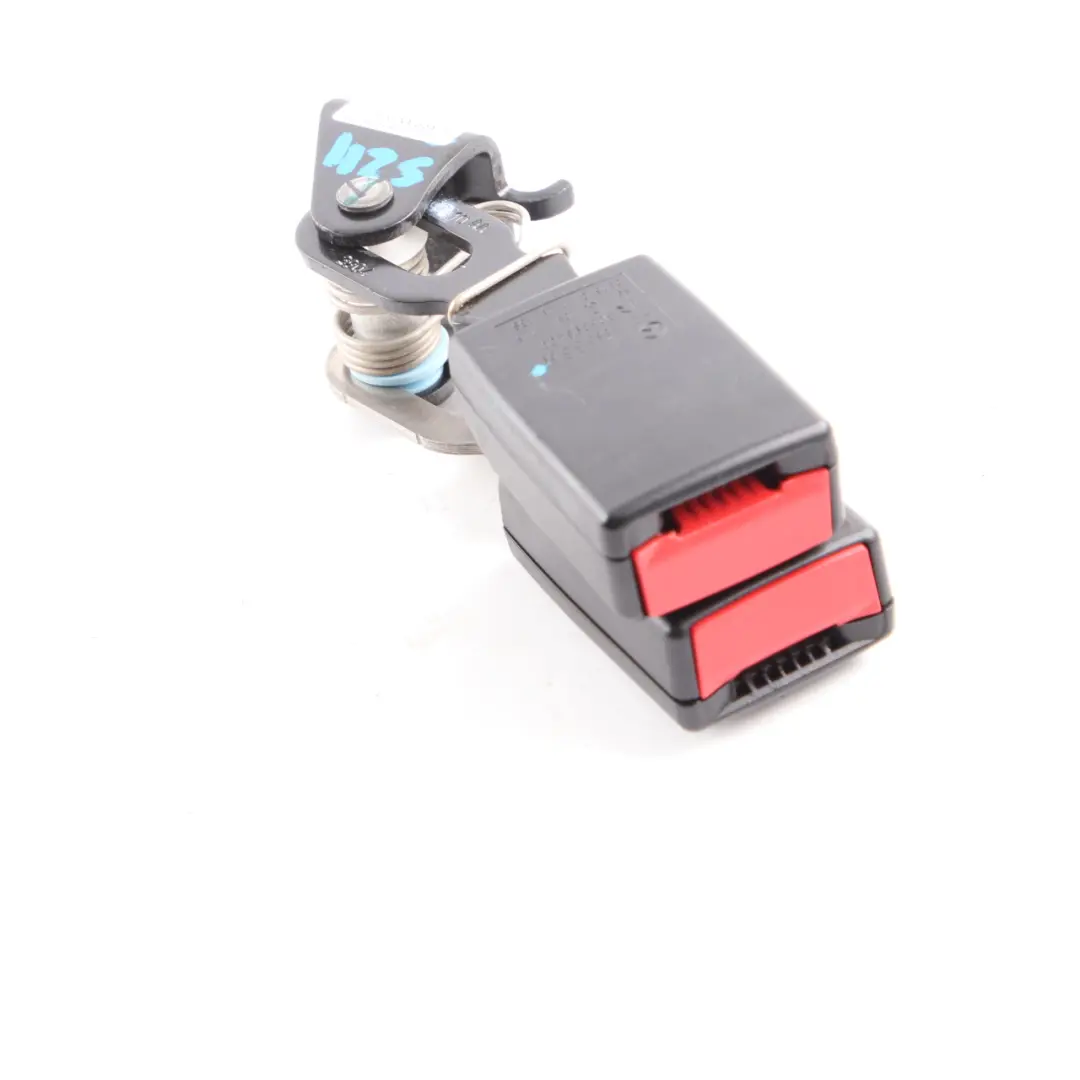 Belt Buckle Tensioner Centre Rear Right O/S to Mercedes W211 Seat with Part number A2118603869 Mercedes W211 Seat Belt Buckle Tensioner Centre Rear Right O/S - SKU A2118603869 - Part number A2118603869