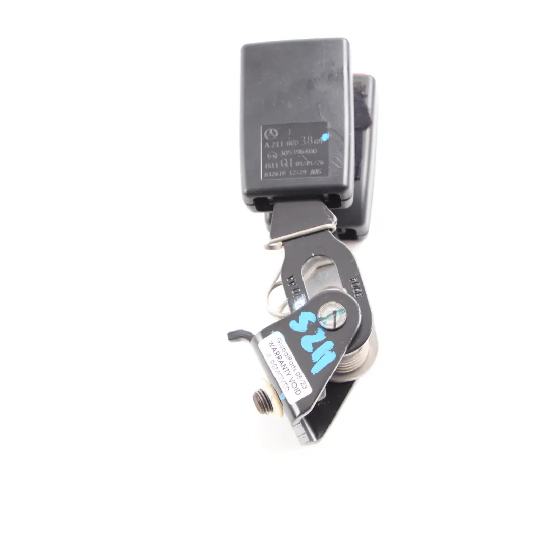 Mercedes W211 Seat Belt Buckle Tensioner Centre Rear Right O/S - SKU A2118603869 - Part number A2118603869