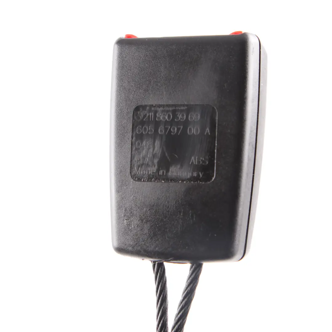 Fibbia cintura sicurezza posteriore sinistra inferiore per Mercedes W211 con numero di parte A2118603969 Mercedes W211 Fibbia cintura sicurezza posteriore sinistra inferiore - SKU A2118603969 - Numero di parte A2118603969