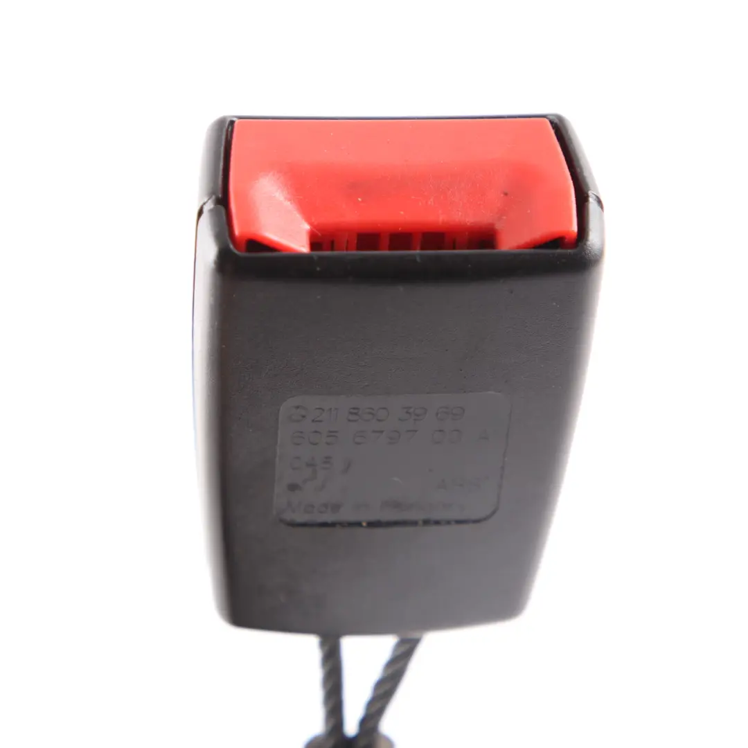 Fibbia cintura sicurezza posteriore sinistra inferiore per Mercedes W211 con numero di parte A2118603969 Mercedes W211 Fibbia cintura sicurezza posteriore sinistra inferiore - SKU A2118603969 - Numero di parte A2118603969