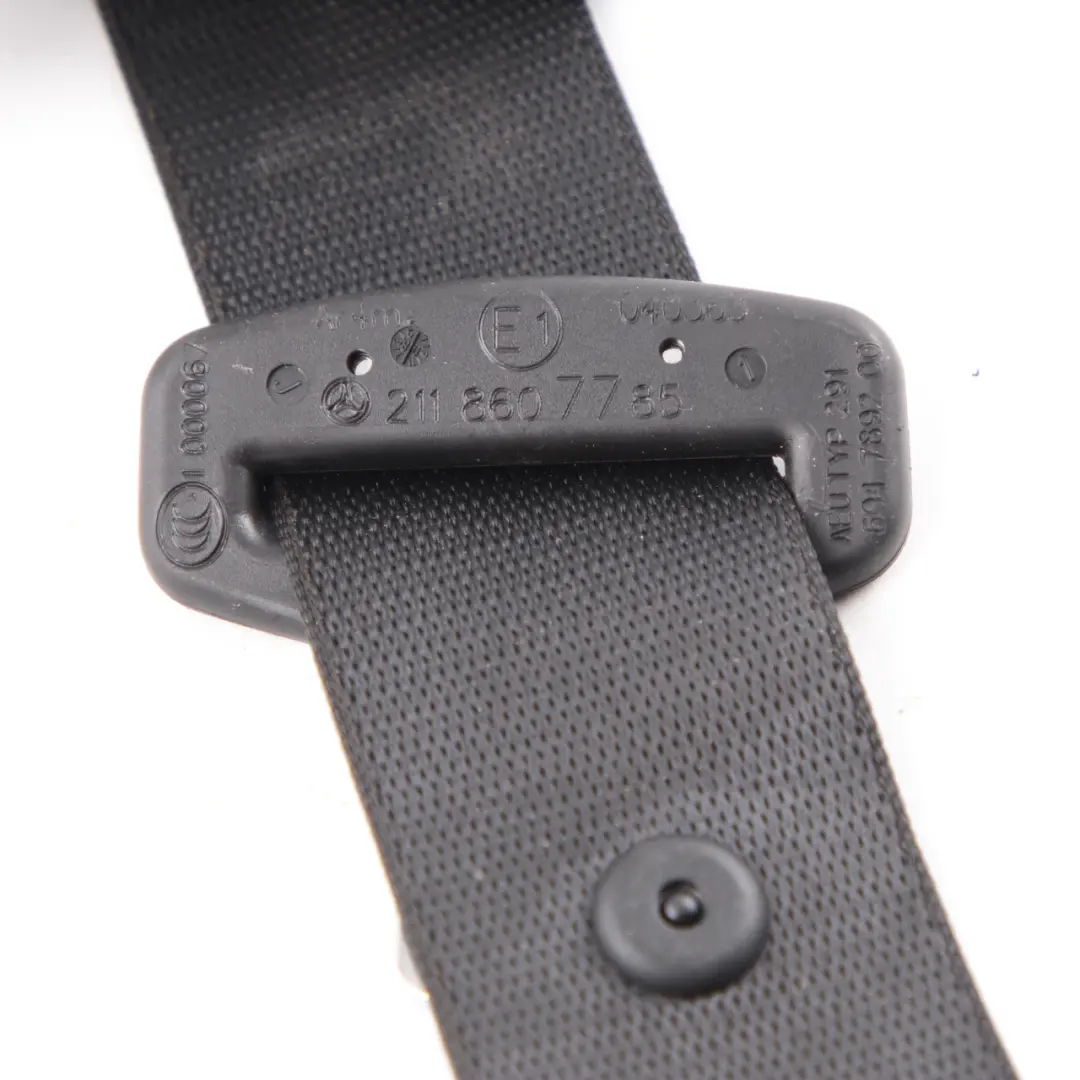 Ceinture de sécurité Centre arrière pour Mercedes W211 Saloon à propos du numéro de pièce A2118607785 Mercedes W211 Saloon Ceinture de sécurité Centre arrière - SKU A2118607785 - Numéro de pièce A2118607785
