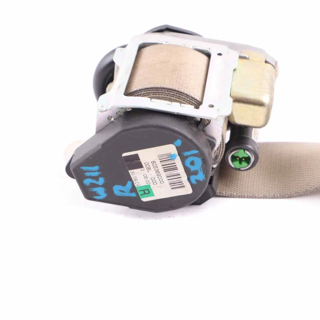 Seat Belt Mercedes W211 CLS C219 Front Right O/S Seatbelt Beige - SKU A2118608085 - Part number A2118608085
