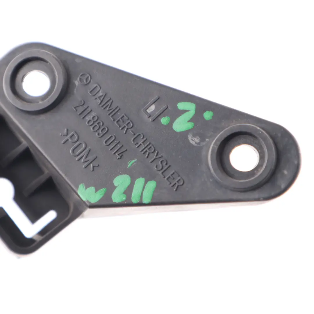 Headlight Washer Jet Spray Nozzle Bracket Mount Trim to Mercedes W211 with Part number A2118690114 Mercedes W211 Headlight Washer Jet Spray Nozzle Bracket Mount Trim - SKU A2118690114 - Part number A2118690114