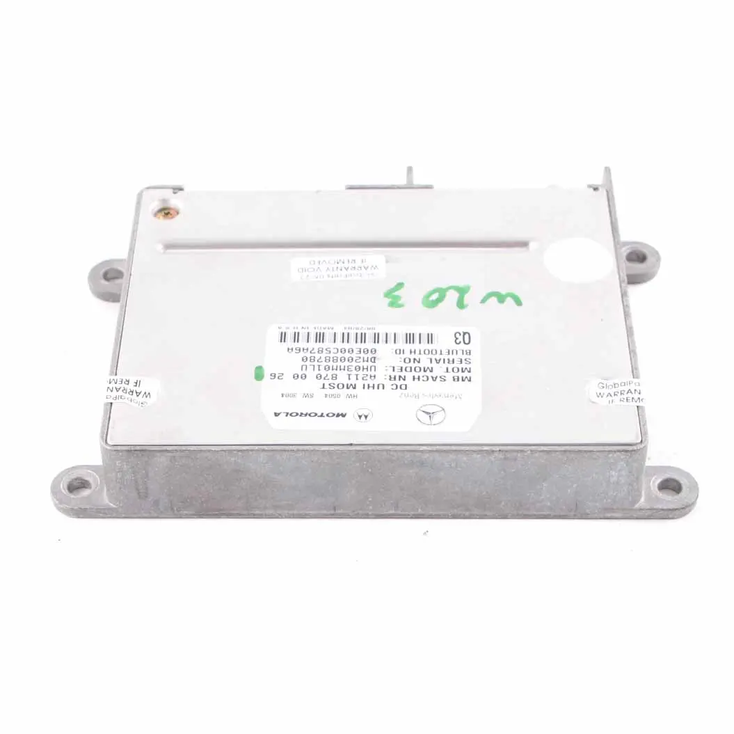 W219 Modulo Bluetooth Unità Controllo per Mercedes W203 W211 con numero di parte A2118700026 Mercedes W203 W211 W219 Modulo Bluetooth Unità Controllo - SKU A2118700026 - Numero di parte A2118700026