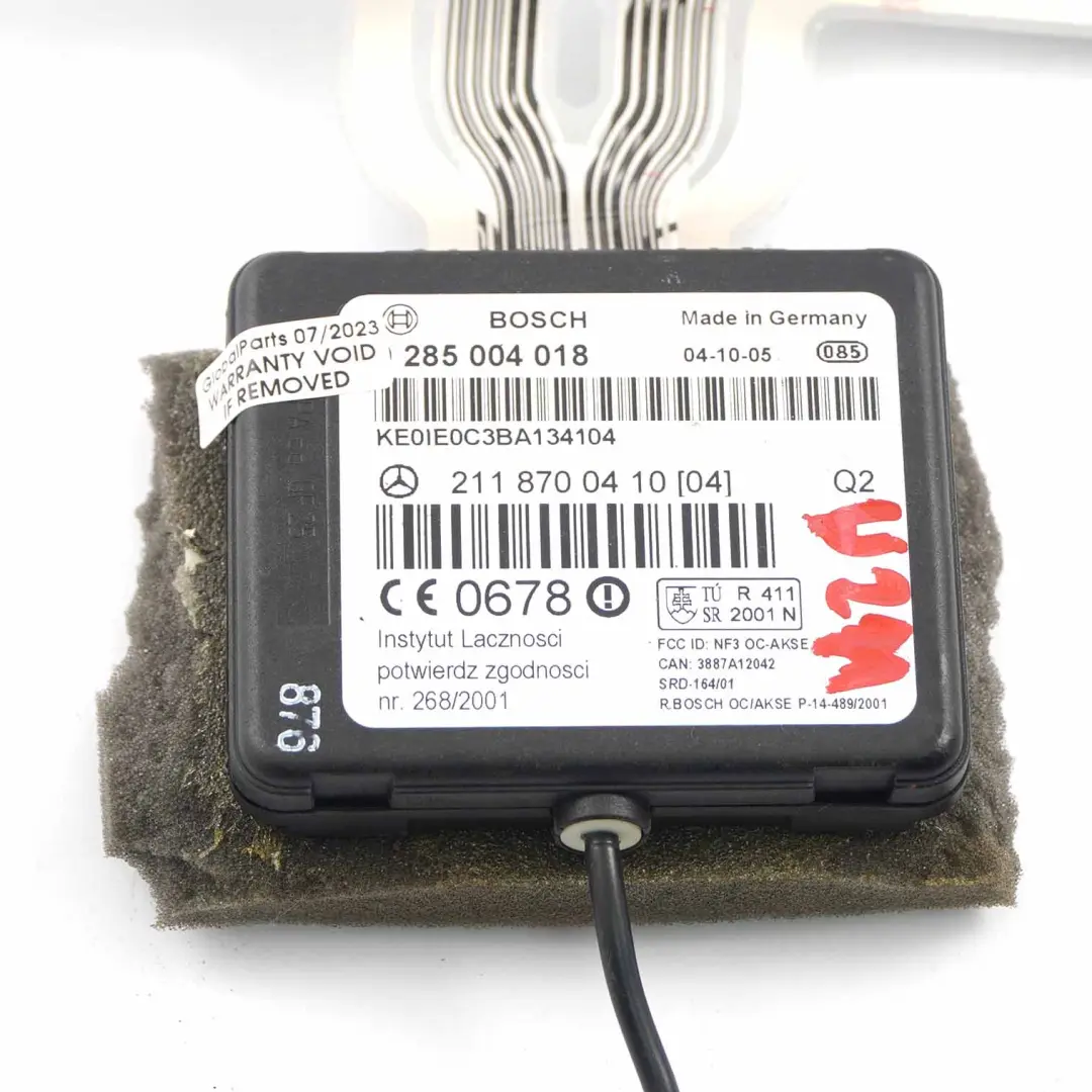 Belegung Matte Beifahrersitz Sensoreinheit für Mercedes W211 mit Teilenummer A2118700410 Mercedes W211 Belegung Matte Beifahrersitz Sensoreinheit - SKU A2118700410 - Teilenummer A2118700410