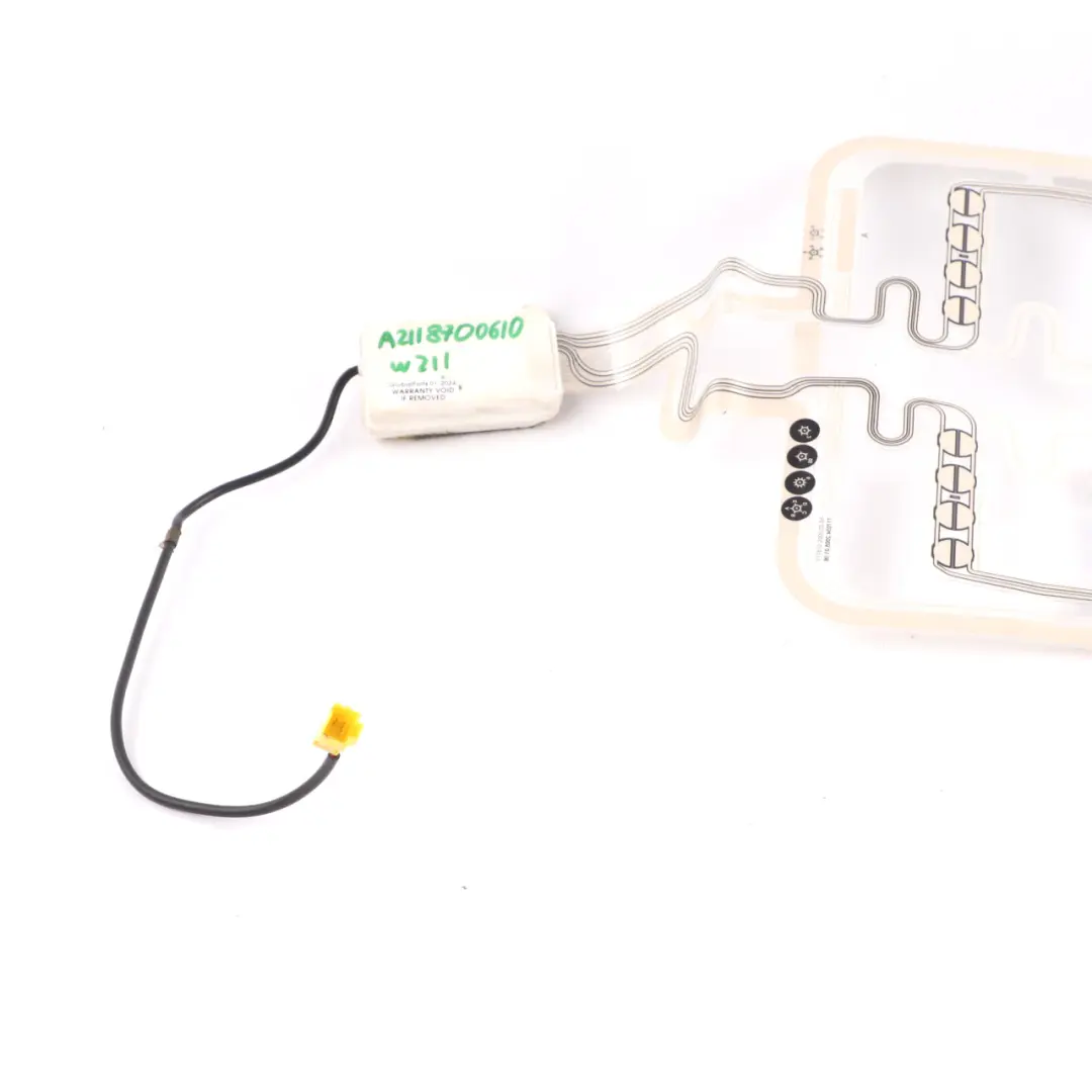 Occupancy Mat Sensore Sedile Passeggero Anteriore per Mercedes W211 con numero di parte A2118700610 Mercedes W211 Occupancy Mat Sensore Sedile Passeggero Anteriore - SKU A2118700610 - Numero di parte A2118700610