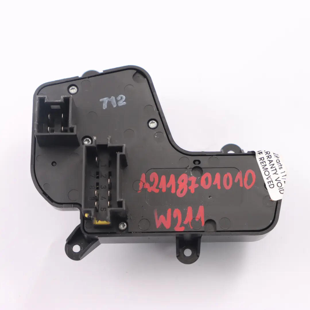 Mercedes W211 Ajuste interruptor asiento delantero izquierdo control - SKU A2118701010 - Número de pieza A2118701010