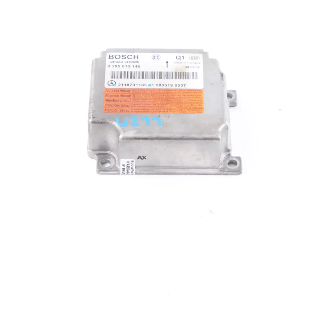 Module Mercedes W211 W219 Control Unit ECU to Air with Part number A2118701185 Air Module Mercedes W211 W219 Control Unit ECU - SKU A2118701185 - Part number A2118701185