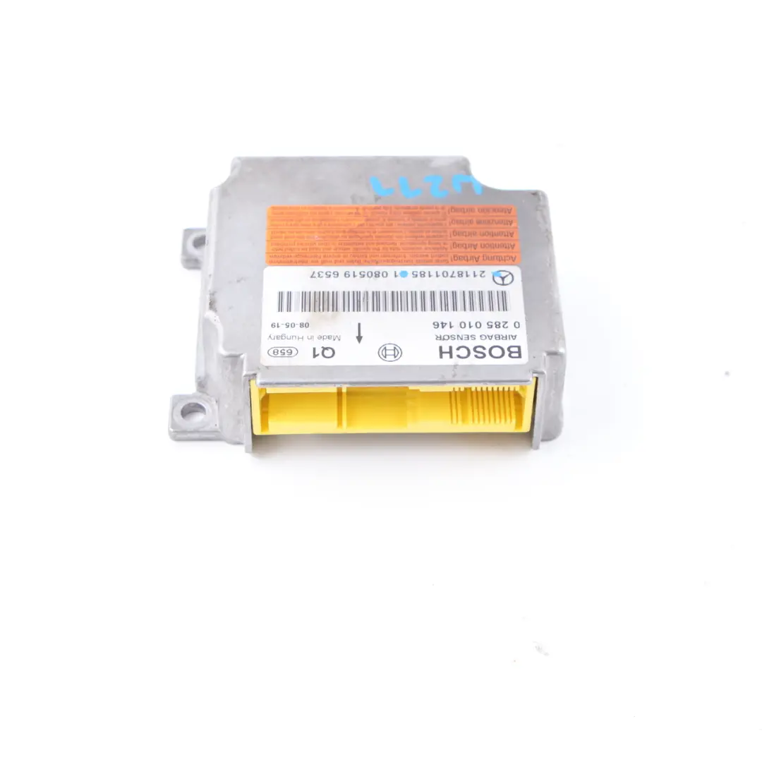 Mercedes W211 Moduł Poduszek Powietrznych Airbag - SKU A2118701185 - Numer Części A2118701185