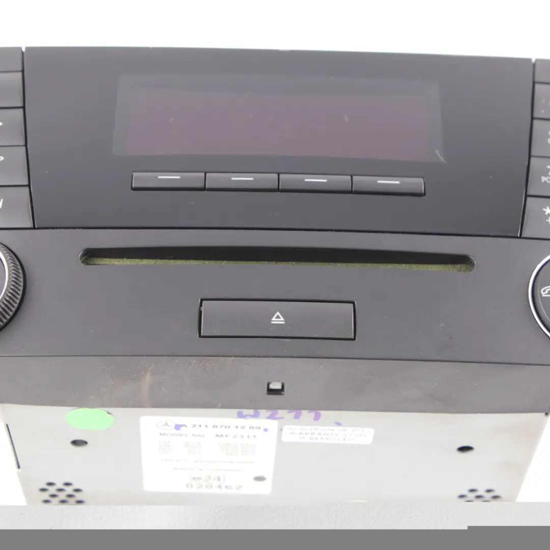 Player Radio Audio Head Control Unit Module to Mercedes W211 CD with Part number A2118701289 Mercedes W211 CD Player Radio Audio Head Control Unit Module - SKU A2118701289 - Part number A2118701289