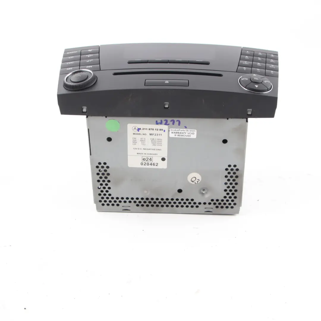 Player Radio Audio Head Control Unit Module to Mercedes W211 CD with Part number A2118701289 Mercedes W211 CD Player Radio Audio Head Control Unit Module - SKU A2118701289 - Part number A2118701289