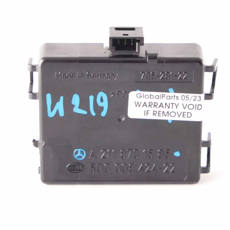 Rain Sensor Mercedes W211 W219 Windscreen Control Unit Module to with Part number A2118701585 Rain Sensor Mercedes W211 W219 Windscreen Control Unit Module - SKU A2118701585 - Part number A2118701585
