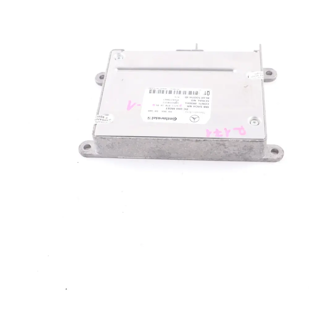 Mercedes SLK R171 Control Unit Module DC UHI MOST - SKU A2118701885-1 - Part number A2118701885