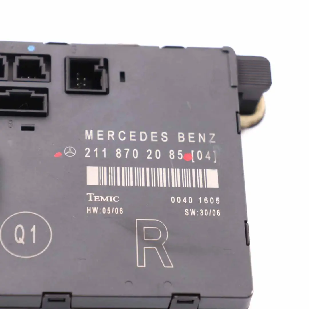 Modulo porta anteriore destra Unità controllo ECU per Mercedes W211 con numero di parte A2118702085 Mercedes W211 Modulo porta anteriore destra Unità controllo ECU - SKU A2118702085 - Numero di parte A2118702085