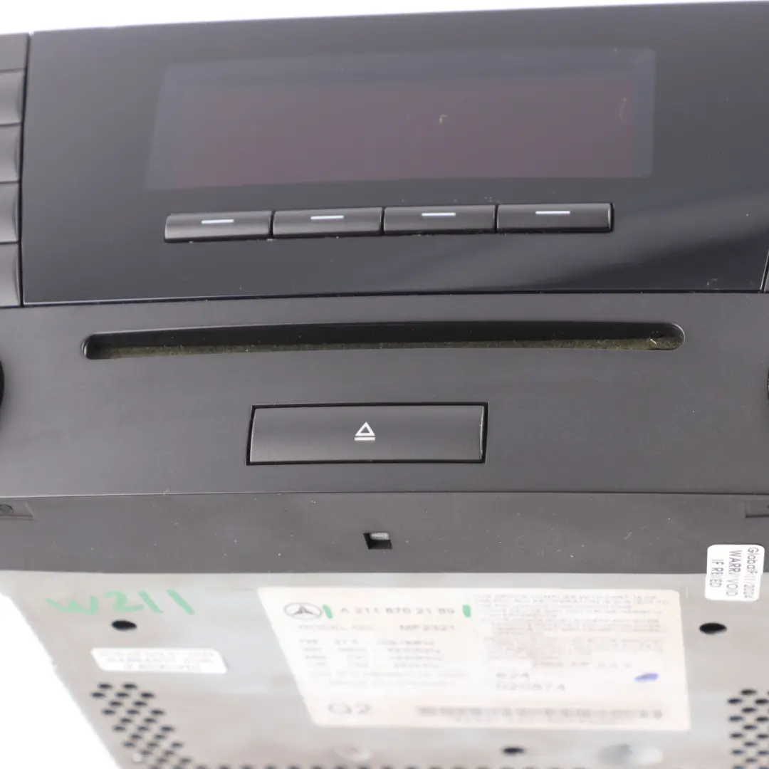 Radio Head Unit CD Audio Player Control Unit to Mercedes W211 with Part number A2118702189 Mercedes W211 Radio Head Unit CD Audio Player Control Unit - SKU A2118702189 - Part number A2118702189