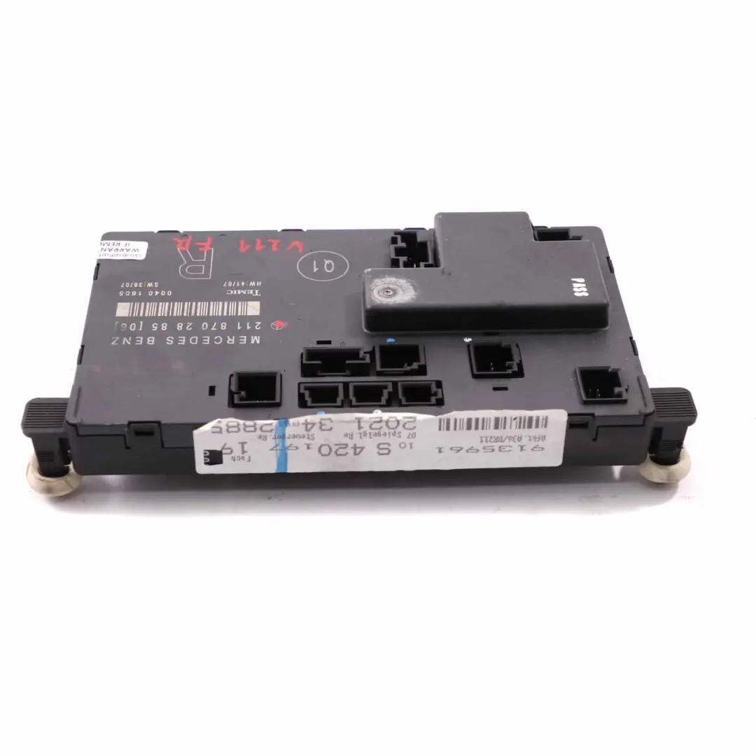Tür modul vorne rechts Steuergerät ECU für Mercedes W211 mit Teilenummer A2118702885 Mercedes W211 Tür modul vorne rechts Steuergerät ECU - SKU A2118702885 - Teilenummer A2118702885