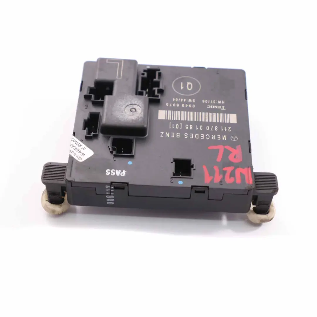 Mercedes W211 Module de porte arrière gauche Control Unit ECU - SKU A2118703185 - Numéro de pièce A2118703185