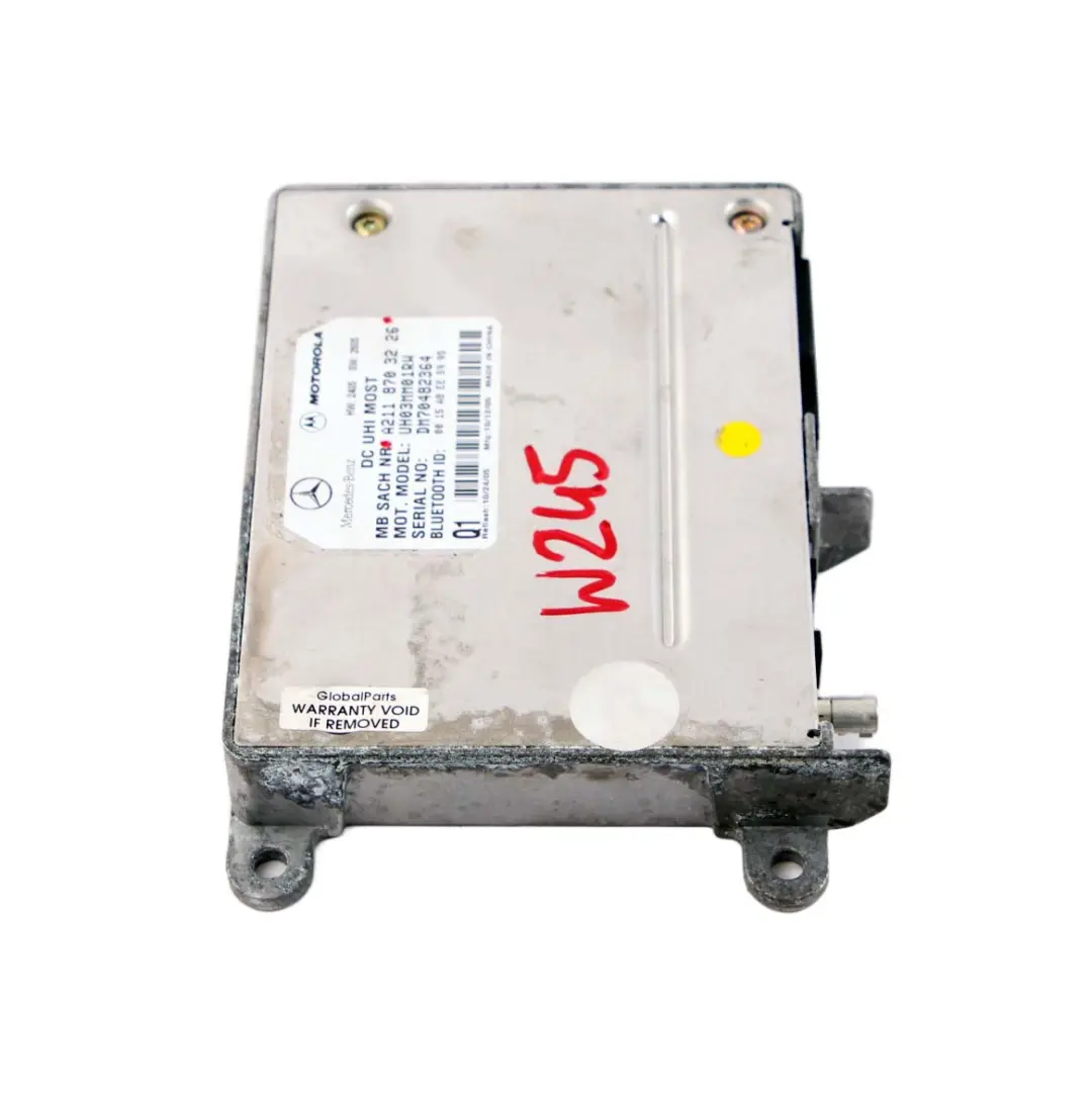 Moduł Sterownik Bluetooth do Mercedes W245 o numerze A2118703226 Mercedes W245 Moduł Sterownik Bluetooth - SKU A2118703226 - Numer Części A2118703226