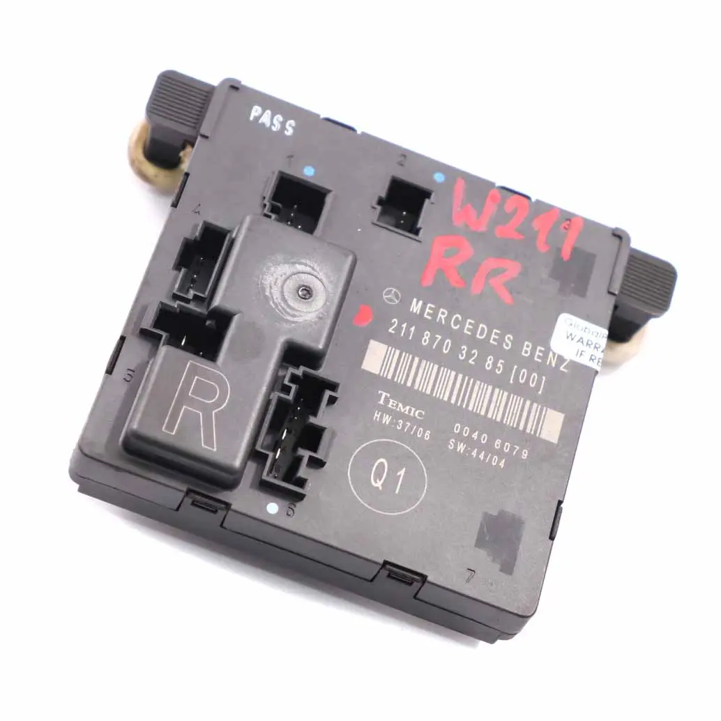 Modulo porta posteriore destra Unità controllo ECU per Mercedes W211 con numero di parte A2118703285 Mercedes W211 Modulo porta posteriore destra Unità controllo ECU - SKU A2118703285 - Numero di parte A2118703285