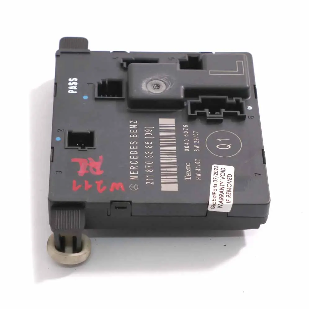 Mercedes W211 Tür modul hinten links Steuergerät ECU - SKU A2118703385 - Teilenummer A2118703385