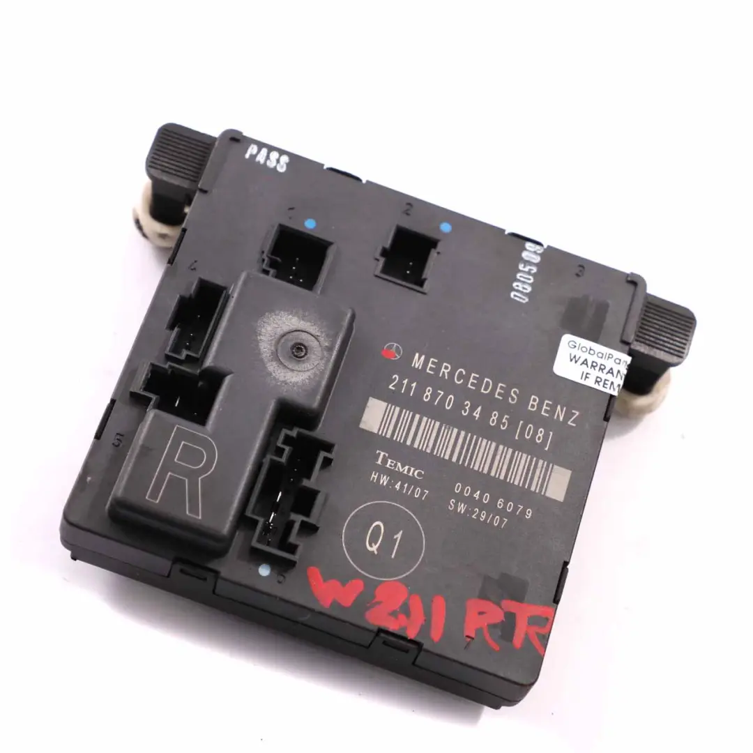 Door Module Rear Right O/S Control Unit ECU to Mercedes W211 with Part number A2118703485 Mercedes W211 Door Module Rear Right O/S Control Unit ECU - SKU A2118703485 - Part number A2118703485
