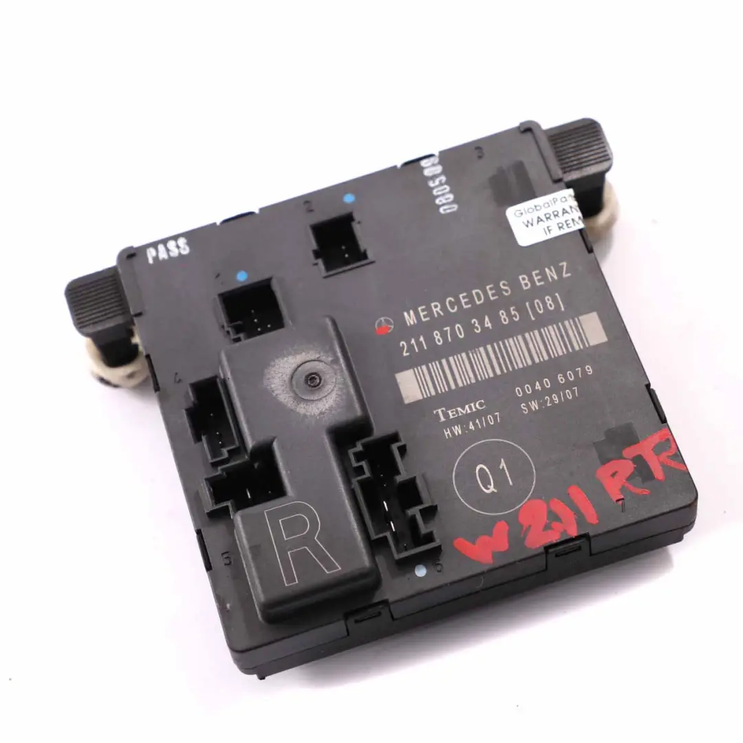 Module de porte arrière droite Control Unit ECU pour Mercedes W211 à propos du numéro de pièce A2118703485 Mercedes W211 Module de porte arrière droite Control Unit ECU - SKU A2118703485 - Numéro de pièce A2118703485