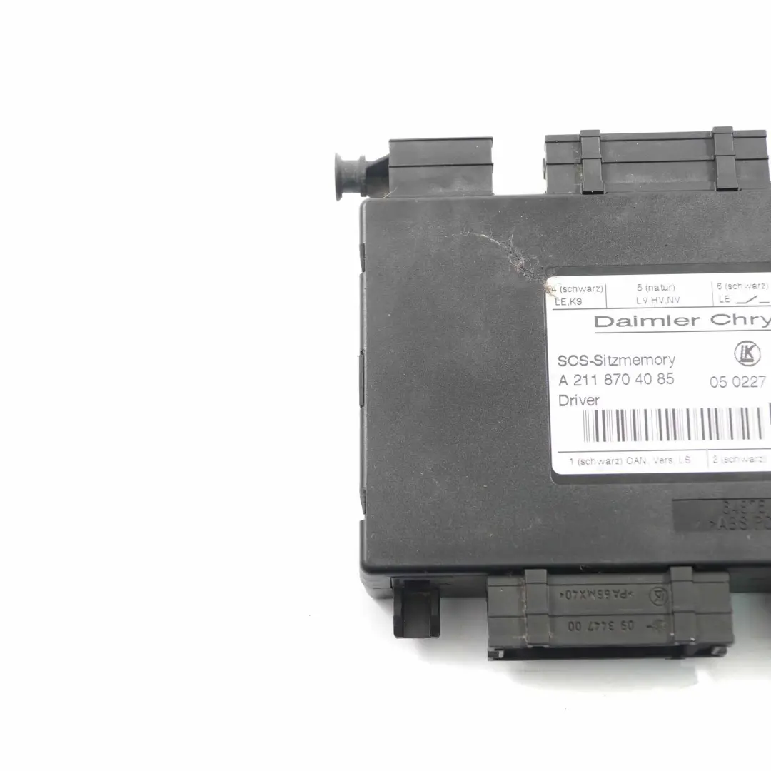 Sitzmodul Mercedes W203 W211 Steuergerät vorne links rechts für mit Teilenummer A2118704085 Sitzmodul Mercedes W203 W211 Steuergerät vorne links rechts - SKU A2118704085 - Teilenummer A2118704085