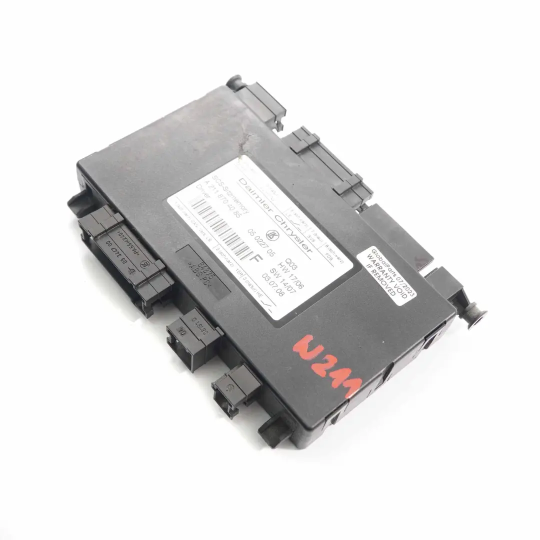 Moduł Sterownik Fotela Lewy Prawy Przód do Mercedes W203 W211 o numerze A2118704085 Mercedes W203 W211 Moduł Sterownik Fotela Lewy Prawy Przód - SKU A2118704085 - Numer Części A2118704085