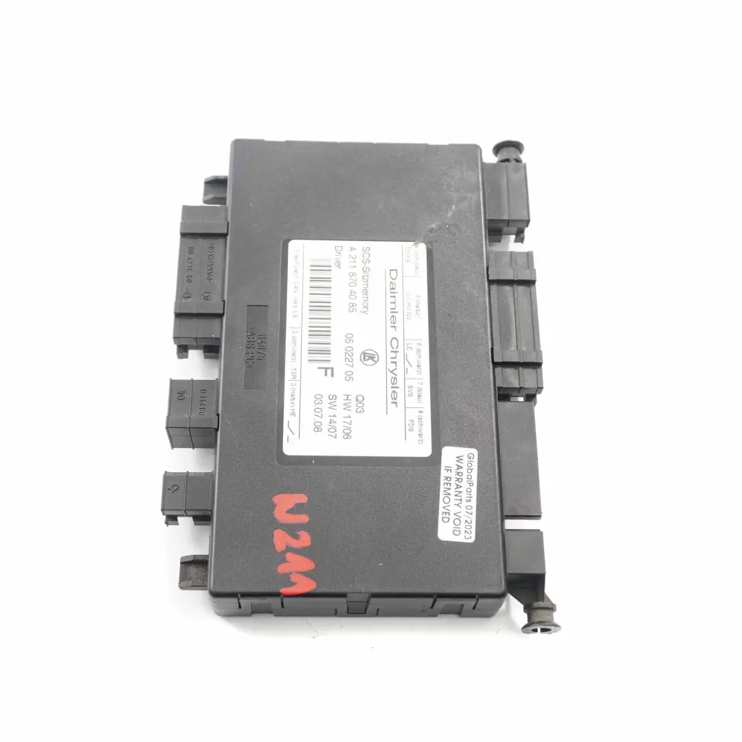 Seat Module Mercedes W203 W211 Control Unit Front Left Right N/O/S - SKU A2118704085 - Part number A2118704085