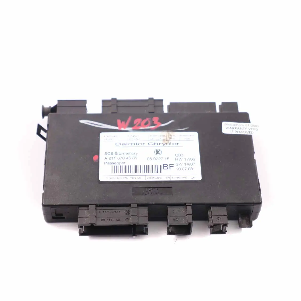 Módulo Asiento Mercedes W164 W203 W211 C219 Unidad Memoria Delantera A2118704585