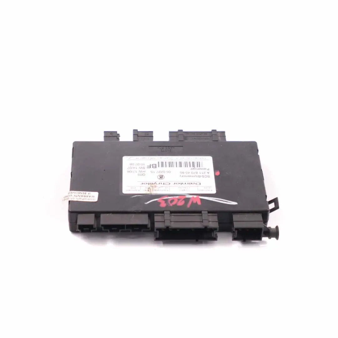 Module Mercedes W164 W203 W211 C219 Front Memory Control Unit to Seat with Part number A2118704585 Seat Module Mercedes W164 W203 W211 C219 Front Memory Control Unit - SKU A2118704585 - Part number A2118704585