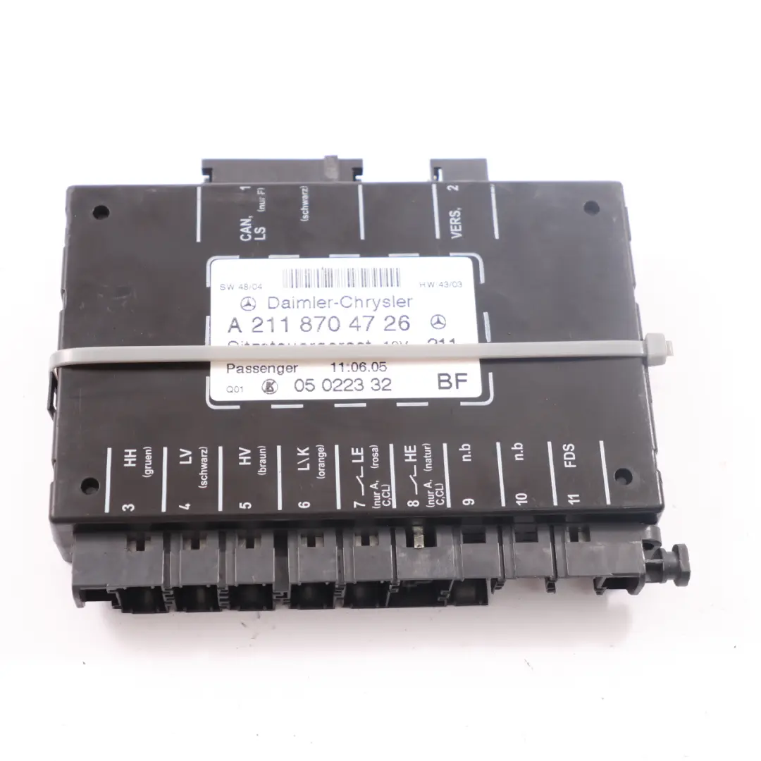  Module siège Mercedes W203 CLK W209 W211 Unité mémoire frontale - SKU A2118704726 - Numéro de pièce A2118704726