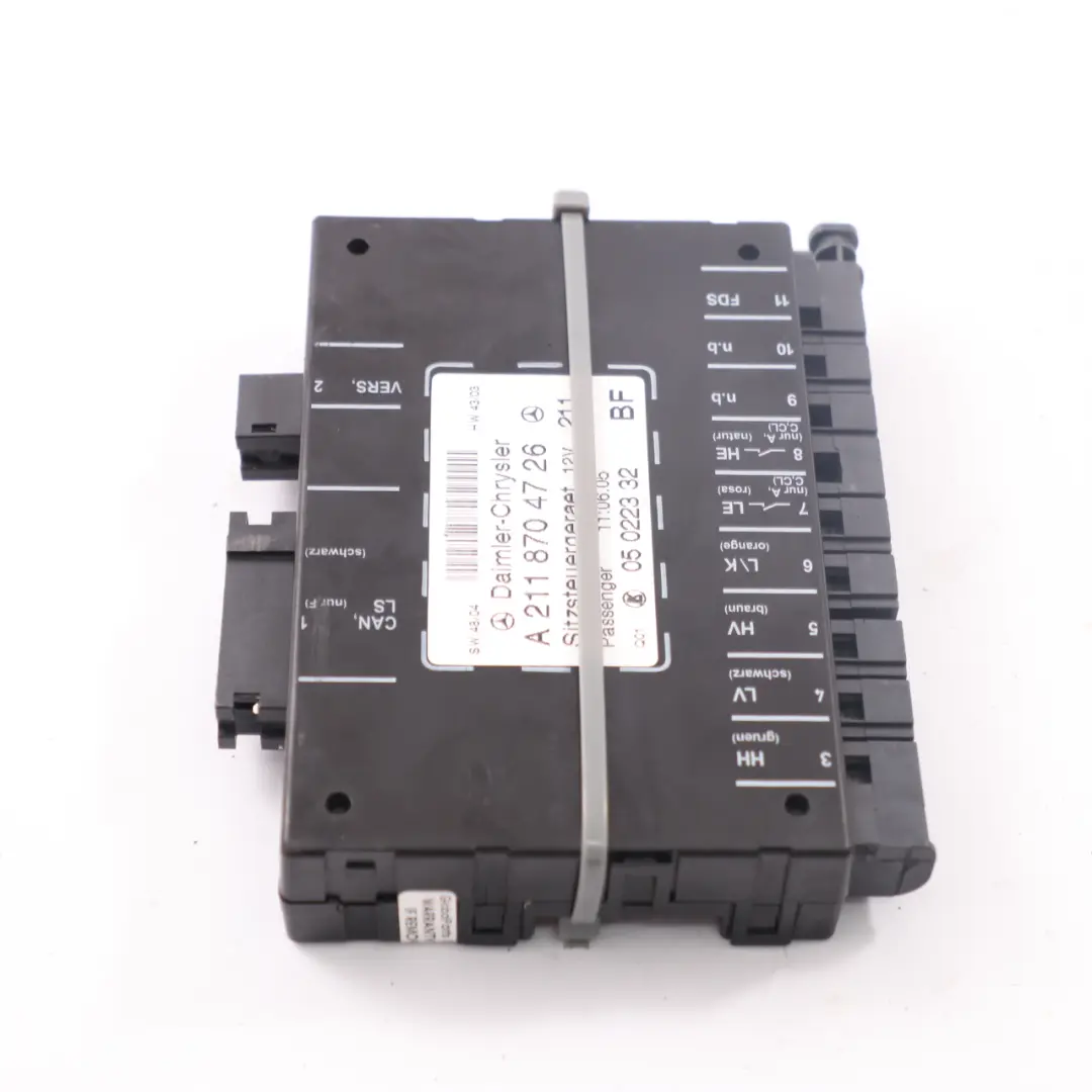  Module siège Mercedes W203 CLK W209 W211 Unité mémoire frontale - SKU A2118704726 - Numéro de pièce A2118704726
