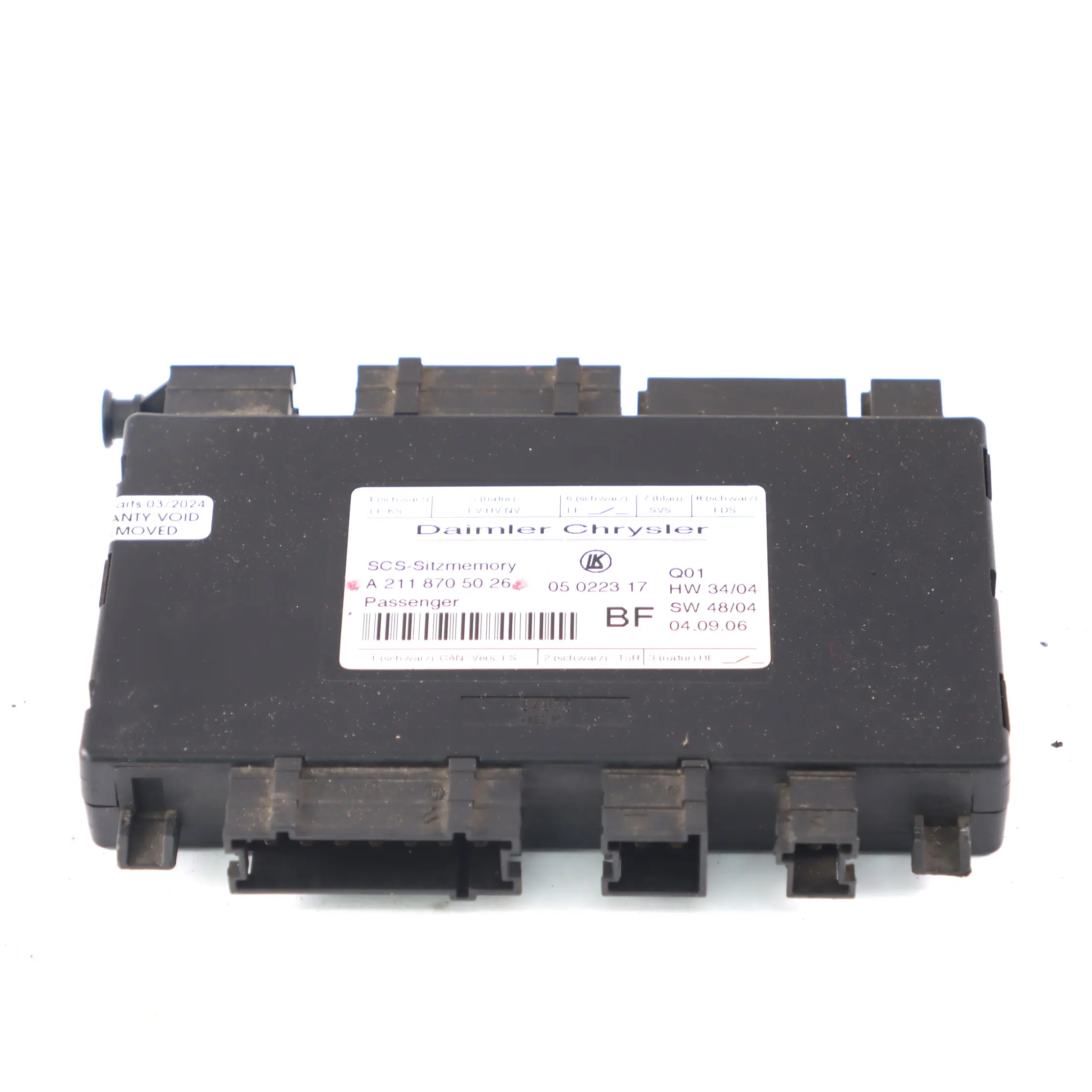 Modulo Asiento Mercedes W164 W203 W211 Unidad Control Memoria A2118705026