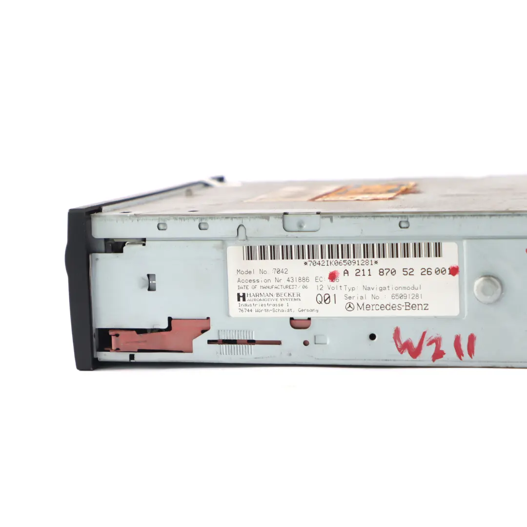 W219 Navigazione Lettore DVD CD Unità di controllo per Mercedes W211 con numero di parte A2118705226 Mercedes W211 W219 Navigazione Lettore DVD CD Unità di controllo - SKU A2118705226 - Numero di parte A2118705226