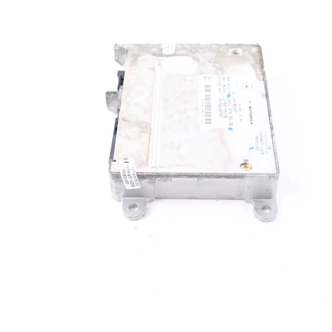 W219 Motorola Modulo di controllo telefono DC UHI MOST per Mercedes con numero di parte A2118705526 Mercedes W219 Motorola Modulo di controllo telefono DC UHI MOST - SKU A2118705526 - Numero di parte A2118705526