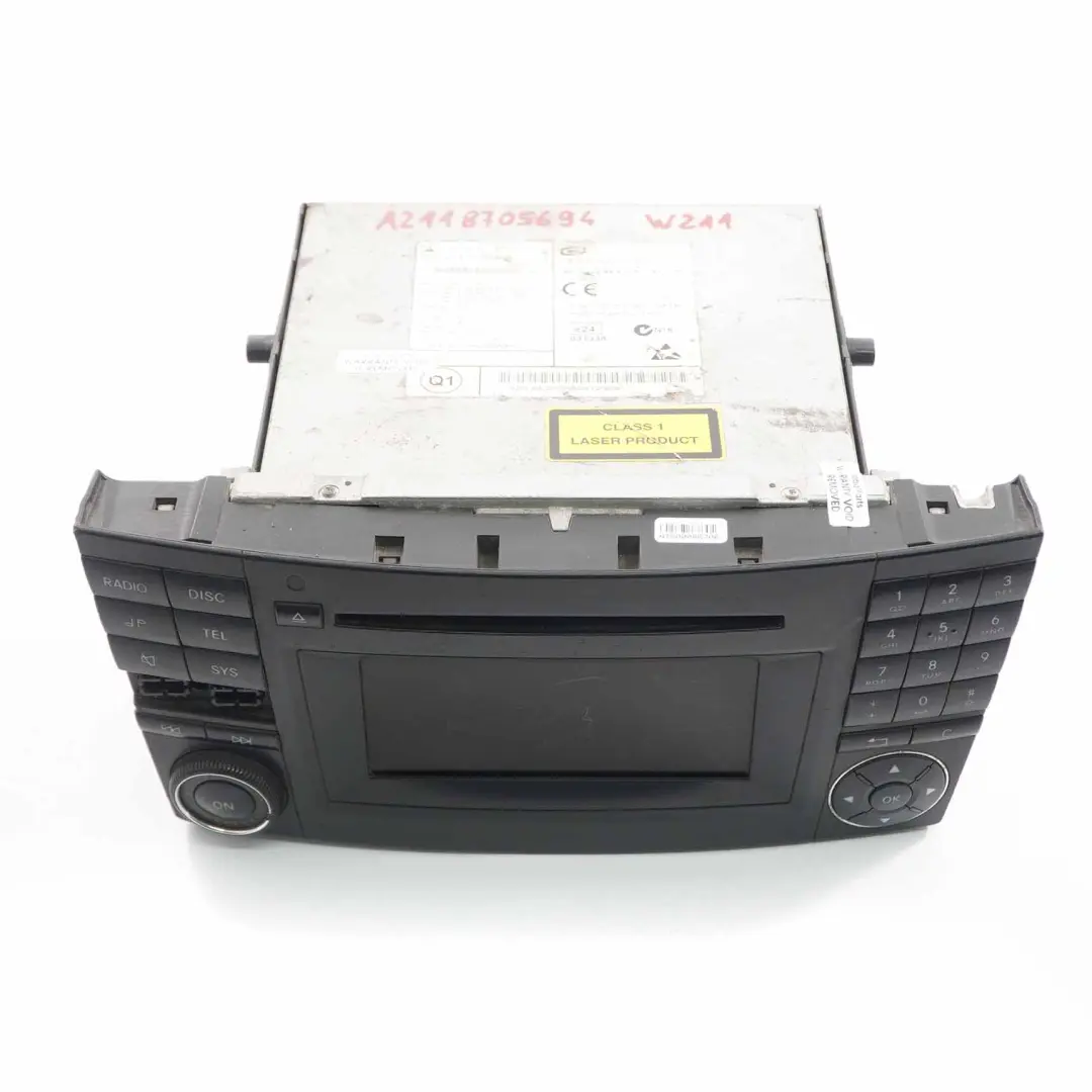 Radio Unidad Principal CD Reproductor de Audio para Mercedes W211 con número de pieza A2118705694 Mercedes W211 Radio Unidad Principal CD Reproductor de Audio - SKU A2118705694 - Número de pieza A2118705694