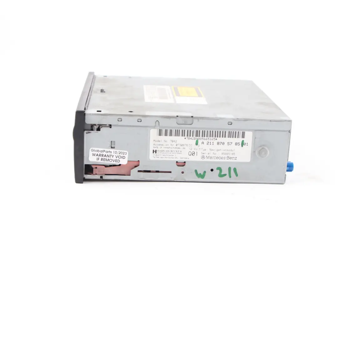 Navigation DVD CD Player Unit Harman Becker to Mercedes W211 CLS C219 with Part number A2118705785 Mercedes W211 CLS C219 Navigation DVD CD Player Unit Harman Becker - SKU A2118705785 - Part number A2118705785