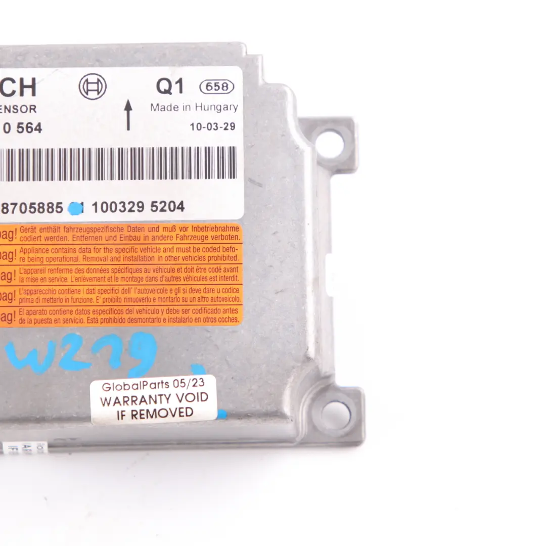 Airbag-Modul Mercedes W211 Steuergerät ECU Sensor für mit Teilenummer A2118705885 Airbag-Modul Mercedes W211 Steuergerät ECU Sensor - SKU A2118705885 - Teilenummer A2118705885