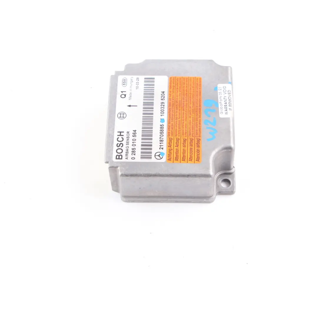 Air Bag Module Mercedes W211 Control Unit ECU Airbag Sensor - SKU A2118705885 - Part number A2118705885