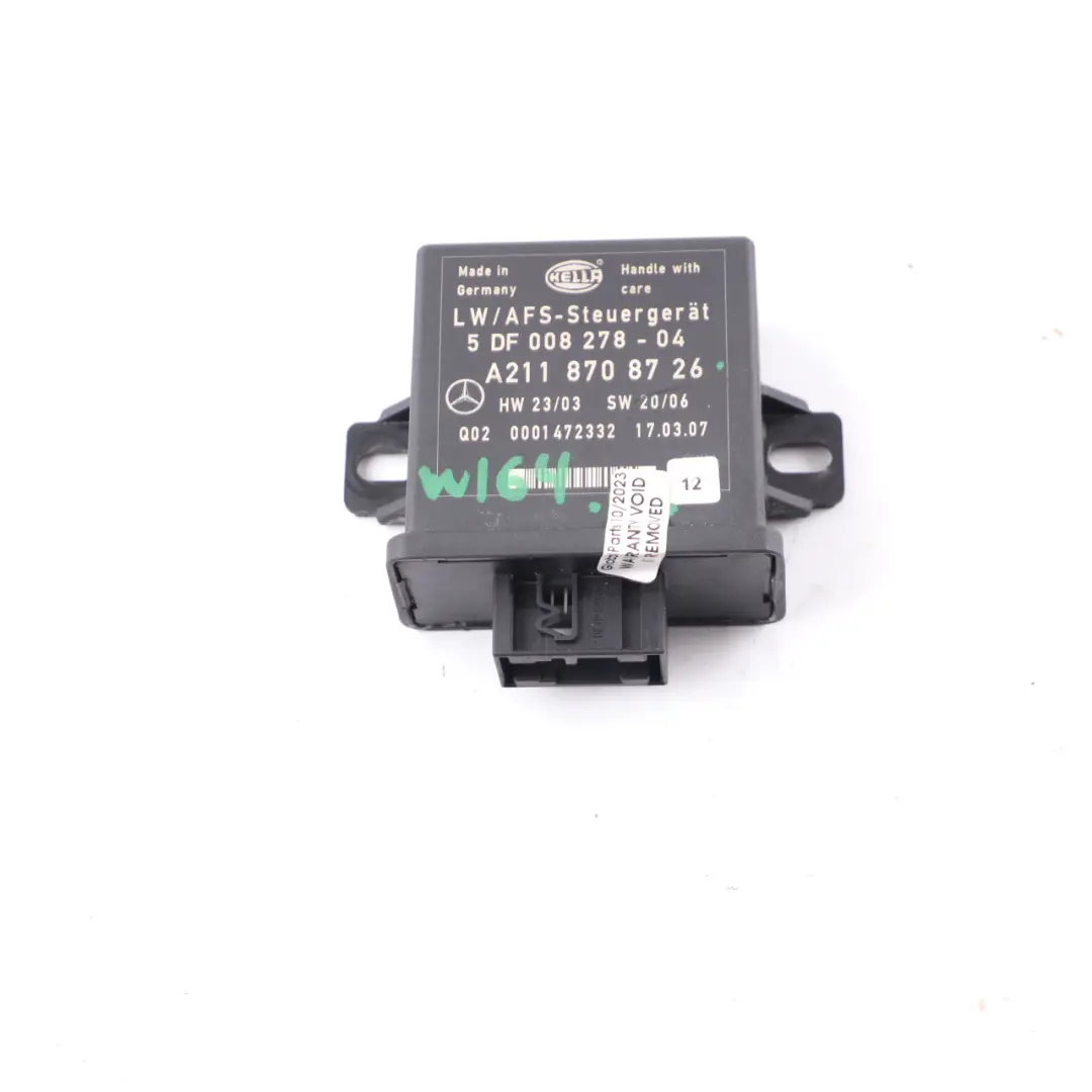 Mercedes W164 R171 Modulo Livellamento Unità Sensore livello Fari - SKU A2118708726 - Numero di parte A2118708726