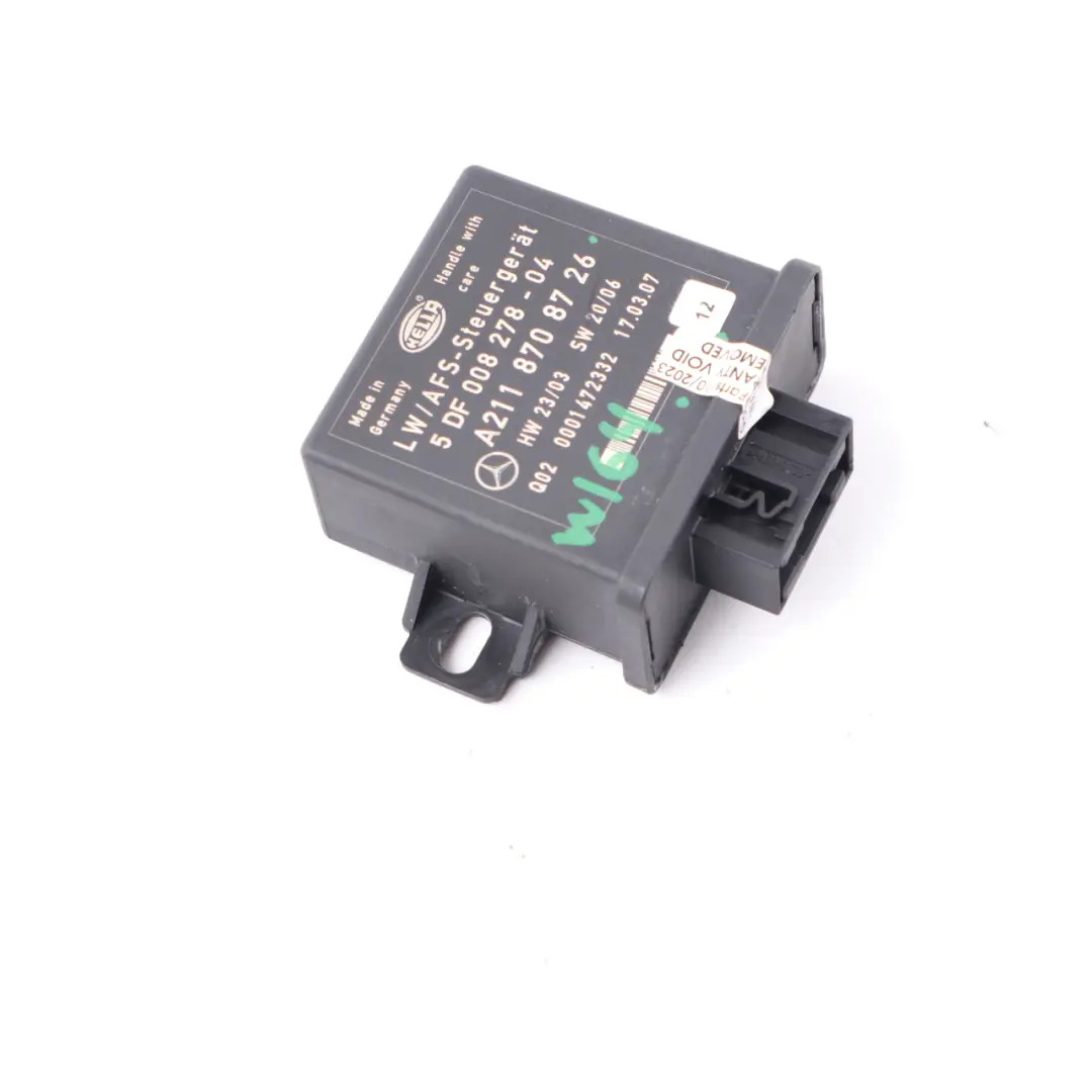 Module Mise Niveau Capteur Phares pour Mercedes W164 R171 à propos du numéro de pièce A2118708726 Mercedes W164 R171 Module Mise Niveau Capteur Phares - SKU A2118708726 - Numéro de pièce A2118708726