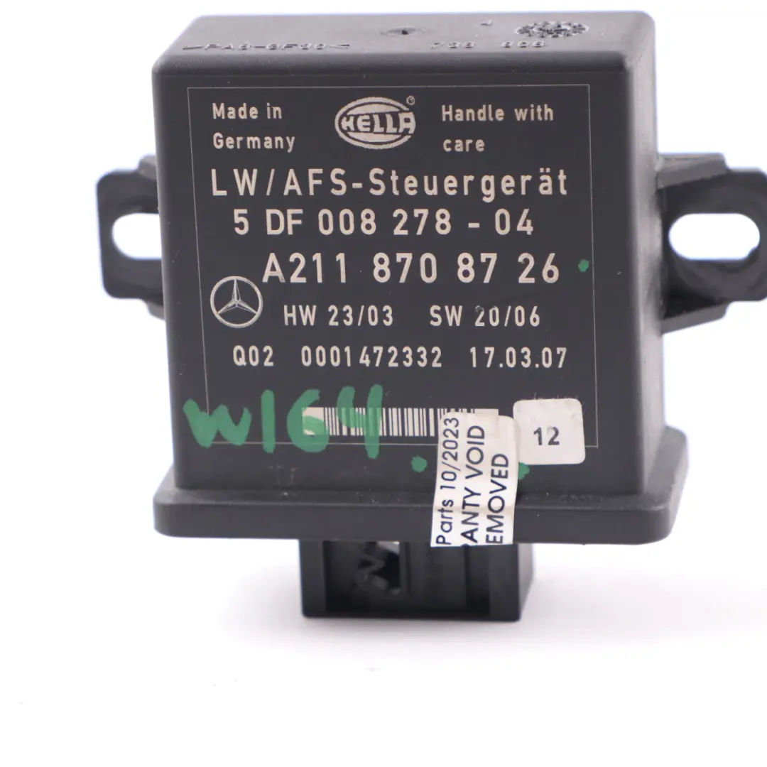 Niveauregulierungsmodul Scheinwerfer für Mercedes W164 R171 mit Teilenummer A2118708726 Mercedes W164 R171 Niveauregulierungsmodul Scheinwerfer - SKU A2118708726 - Teilenummer A2118708726