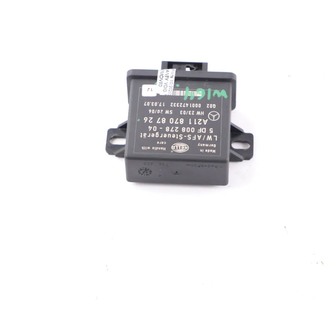 Mercedes W164 R171 Moduł Świateł Poziomowania Reflektorów - SKU A2118708726 - Numer Części A2118708726