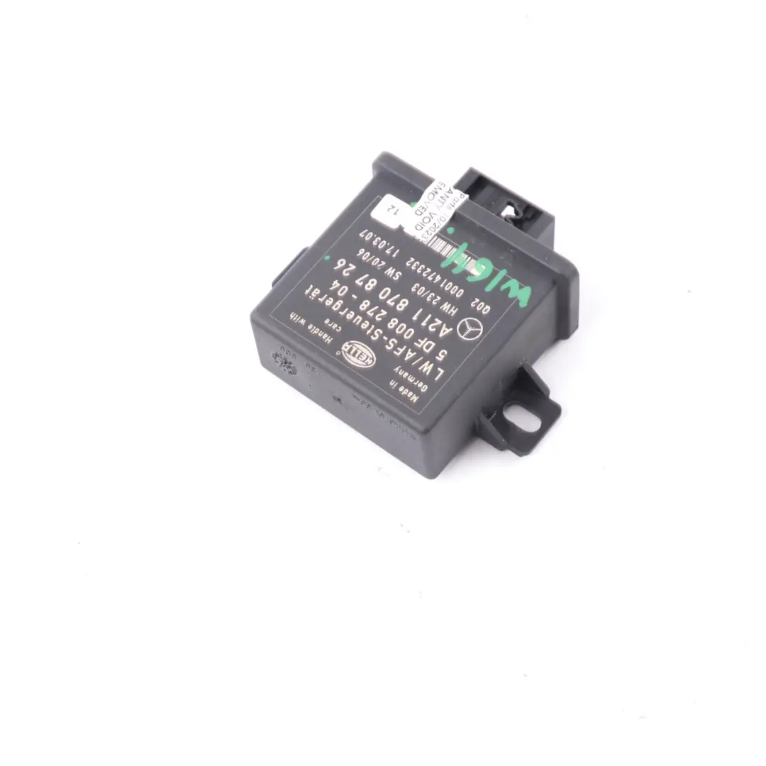 Modulo Livellamento Unità Sensore livello Fari per Mercedes W164 R171 con numero di parte A2118708726 Mercedes W164 R171 Modulo Livellamento Unità Sensore livello Fari - SKU A2118708726 - Numero di parte A2118708726