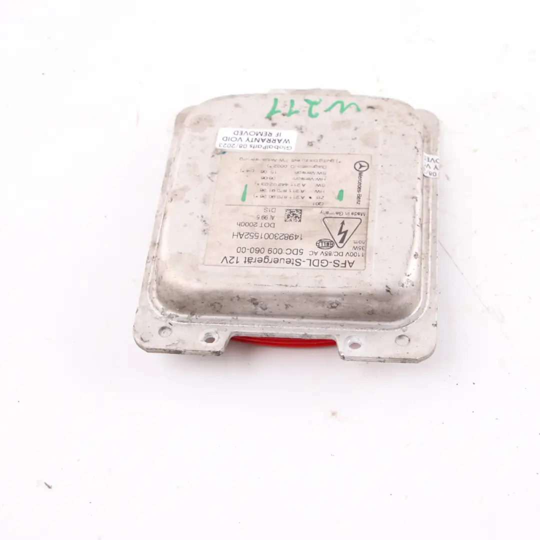 Mercedes W211 Xenon Unité contrôle Headlight Ballast Module Hella 5DC009060-00 - SKU A2118709026 - Numéro de pièce A2118709026