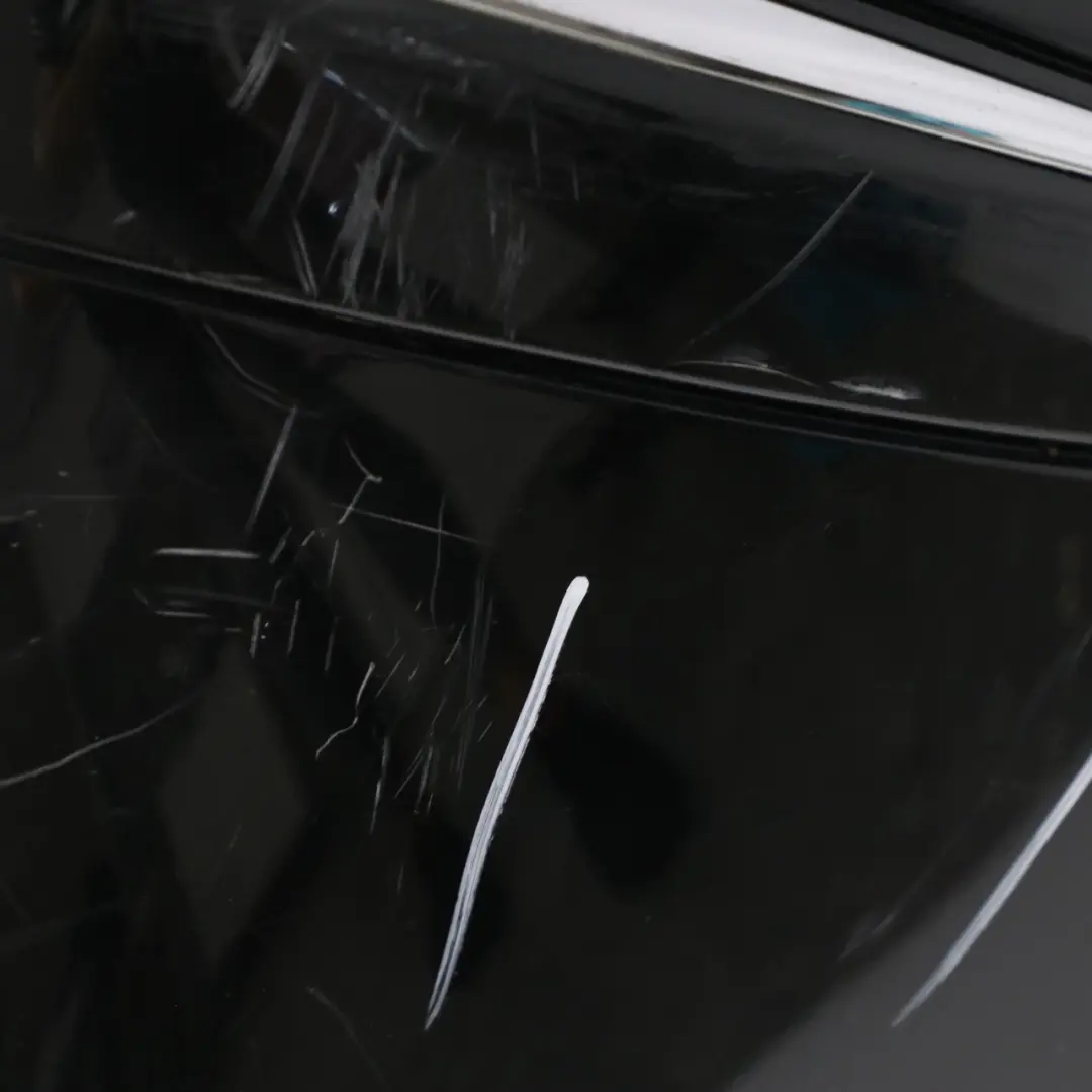 Mercedes W211 Front Bumper Trim Panel Obsidian Black Metallic - 197 - SKU A2118800140-OB - Part number A2118800140
