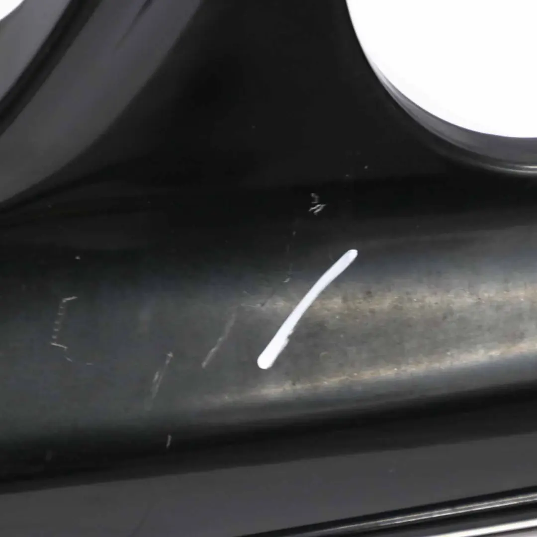 Mercedes W211 Front Bumper Trim Panel Obsidian Black Metallic - 197 - SKU A2118800140-OB - Part number A2118800140