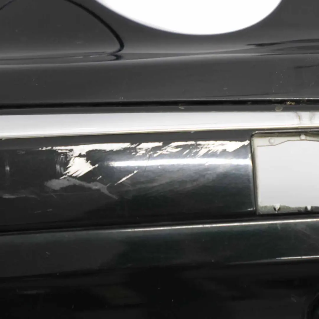 Mercedes W211 Front Bumper Trim Panel Obsidian Black Metallic - 197 - SKU A2118800140-OB - Part number A2118800140