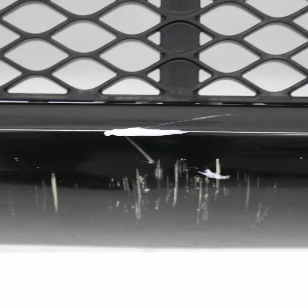 Mercedes W211 Front Bumper Trim Panel Obsidian Black Metallic - 197 - SKU A2118800140-OB - Part number A2118800140
